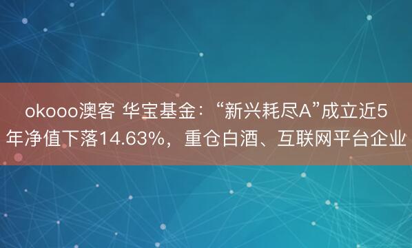 okooo澳客 华宝基金：“新兴耗尽A”成立近5年净值下落14.63%，重仓白酒、互联网平台企业