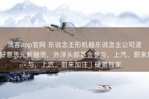 澳客app官网 东说念主形机器东说念主公司逐际能源完成2亿好意思元新融资，外洋头部基金参与，上汽、蔚来加注｜硬氪独家