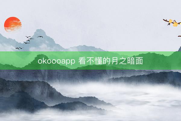 okoooapp 看不懂的月之暗面